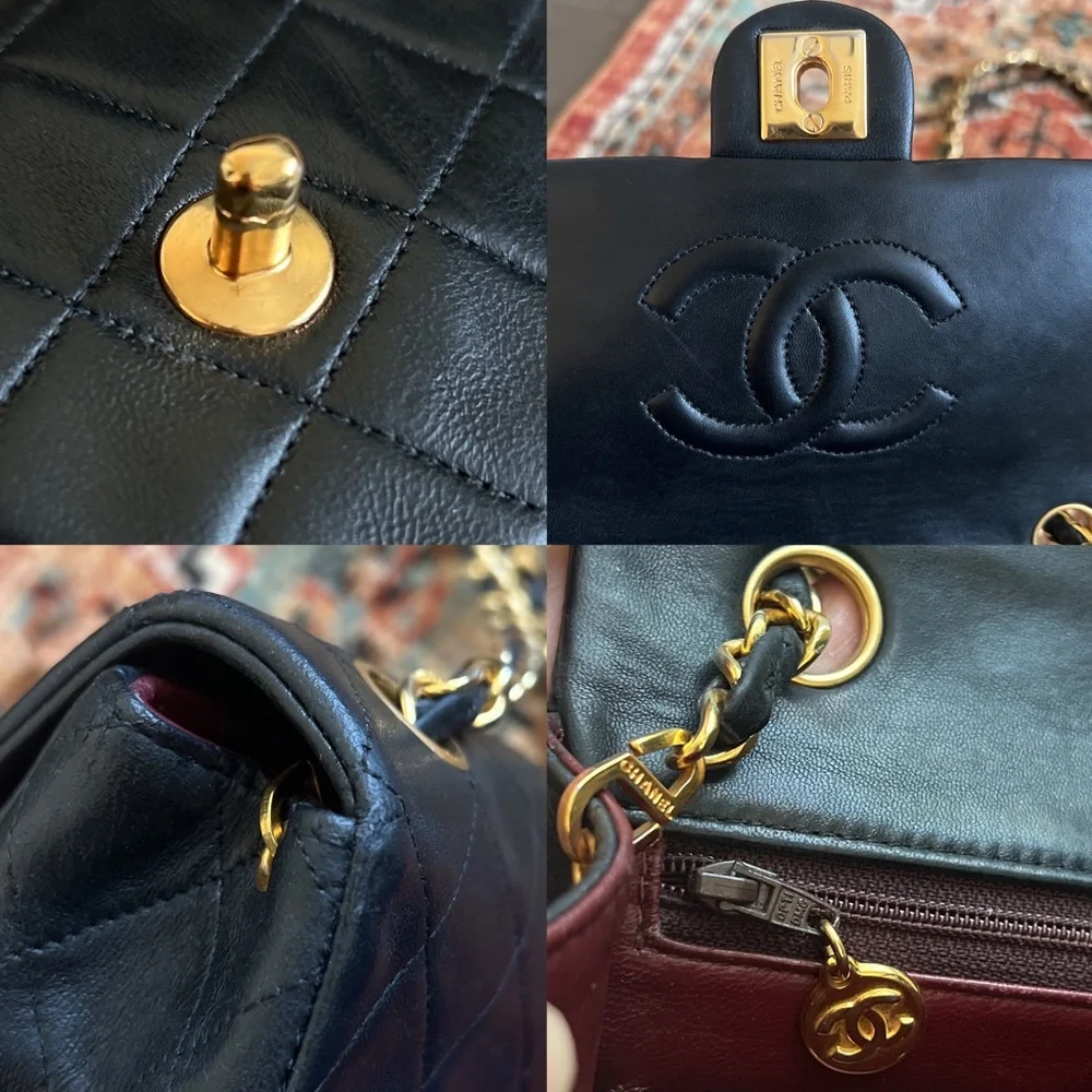 SOLD** Chanel Vintage Classic Mini Square Single Flap Bag - Picture 11 of 14